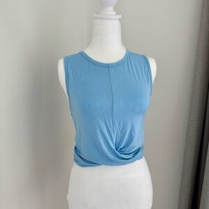 Alo cropped blue top small